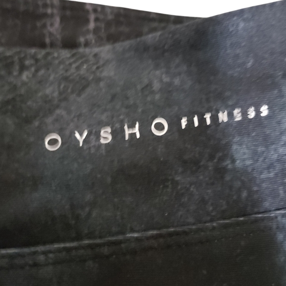 OYSHO medium fitness snakeskin purple blue green slim stretch leggings - Picture 4 of 10